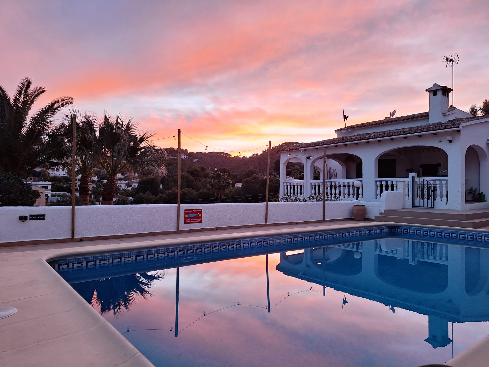 Sunset at Villa Azura