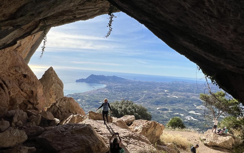 Hiking with beautiful views